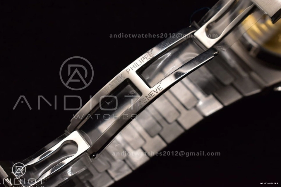 Mod Stk PPF Date Nautilus SS SS A7750 435 Wht Chrono 5980 Cozy 0325